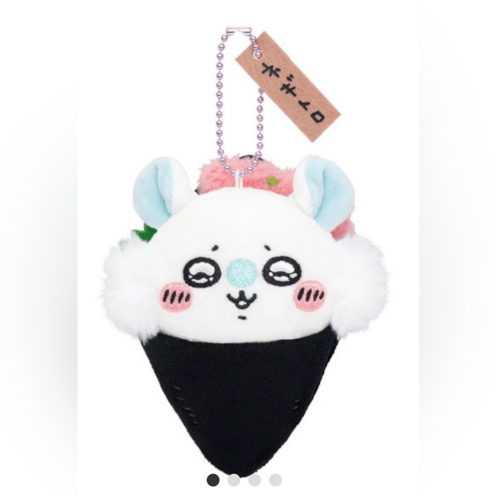 Chiikawa Sushi Negitoro Momonga Mascot Plush Doll Keychain